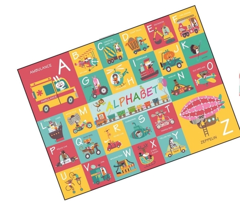 Trasporto di carta educativo di puzzle del pavimento di alfabeto del puzzle dei bambini per il 4-8-10enni