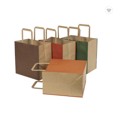 Il regalo normale della carta kraft di colore solido di CMYK insacca i sacchi di carta amichevoli 190gsm di Eco