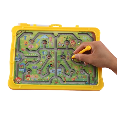 Puzzle magnetico animale educativo Maze Toys With Rolling Beads di Montessori
