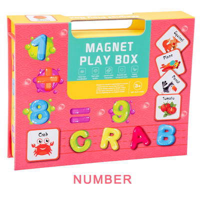 Libro magnetico del puzzle di riconoscimento prescolare di numero per i bambini di bambini di 3 anni