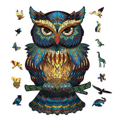 ODM Owl Wooden Jigsaw Puzzle Gift animale unico per i bambini degli adulti