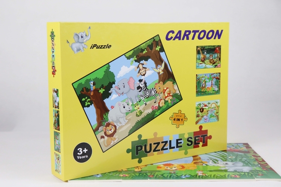 Giochi e puzzle educativi di colore dell'OEM Pantone per 4-8 anni 4 pacchetti