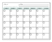 Il calendario asciutto del pianificatore mensile magnetico orizzontale spesso del frigorifero cancella il bordo la X 16,9 13inch