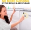 Regali a 2*2 pollici dell'indicatore di Clean Dirty Sign della lavastoviglie del magnete per la mamma