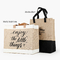 Grande Tote Jute Bags Customized Hessian stampato insacca per i regali di ritorno