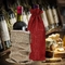 Borse del regalo delle borse della iuta stampate cordone riutilizzabile per vino