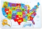 Mappa di puzzle degli Stati Uniti America con 44 pezzi magnetici 19 x 13 pollici